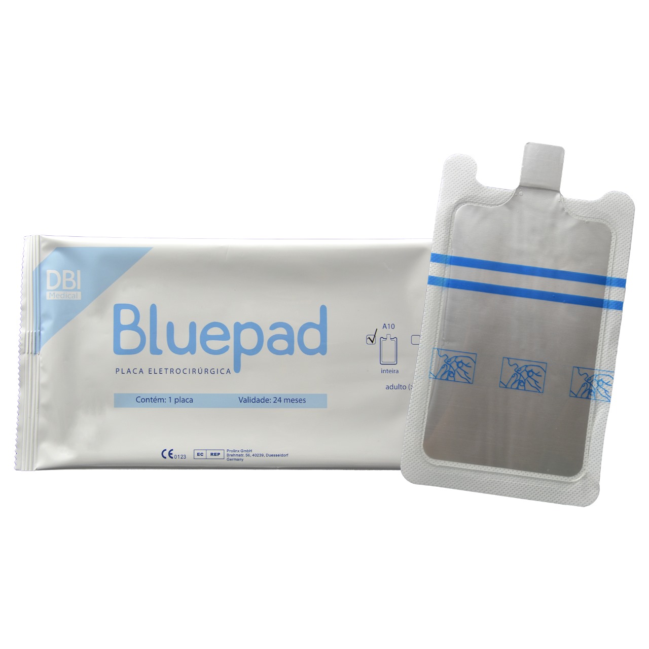 Placa De Bisturi Adesiva Adulto Inteira Mod A10 - Bluepad